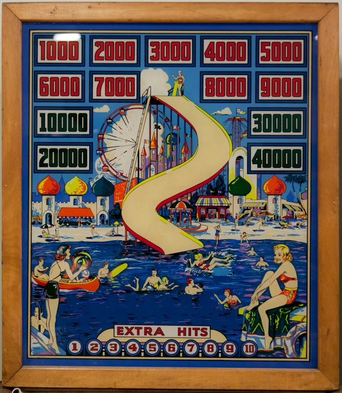 134-pinball-silver-ball-ranch-4539.jpg pinball machine - Preview image showing playfield artwork and design details