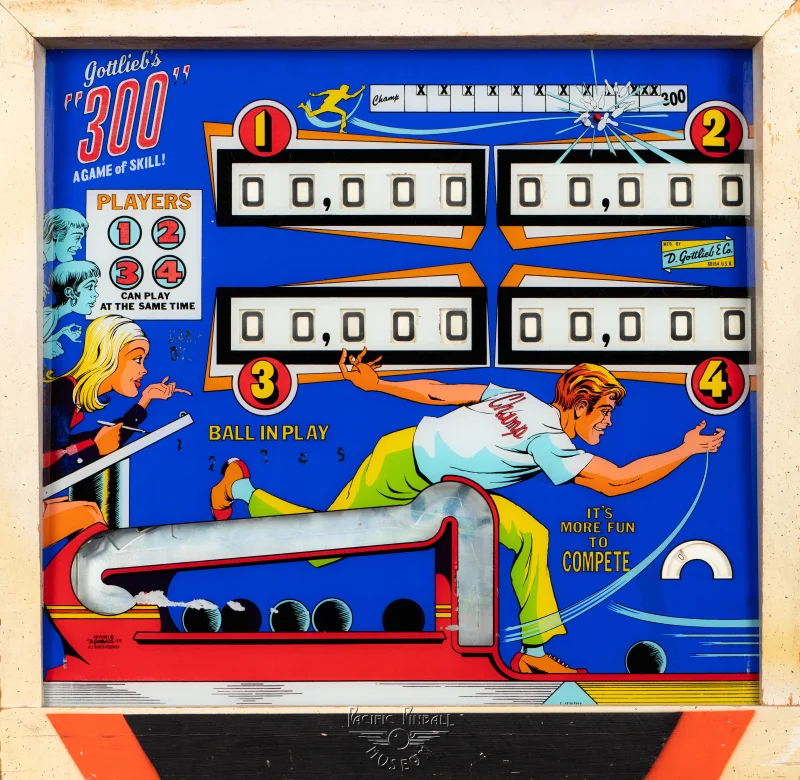 300-1021-bg.jpg pinball machine - Preview image showing playfield artwork and design details