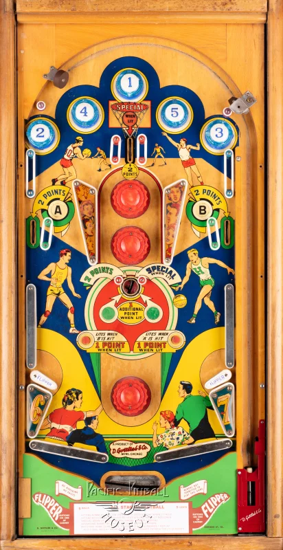 all-star-basketball-233-pf.jpg pinball machine - Preview image showing playfield artwork and design details