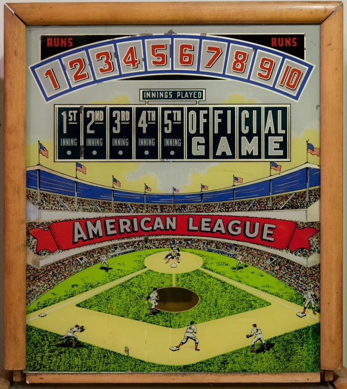 americanleague-4555-bg.webp pinball machine - Preview image showing playfield artwork and design details