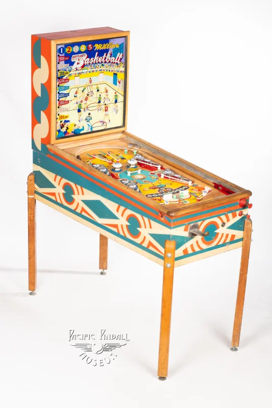basketball-206-34.jpg pinball machine - Preview image showing playfield artwork and design details