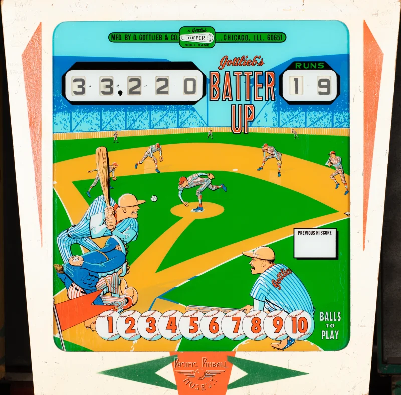batter-up-167-bg.jpg pinball machine - Preview image showing playfield artwork and design details