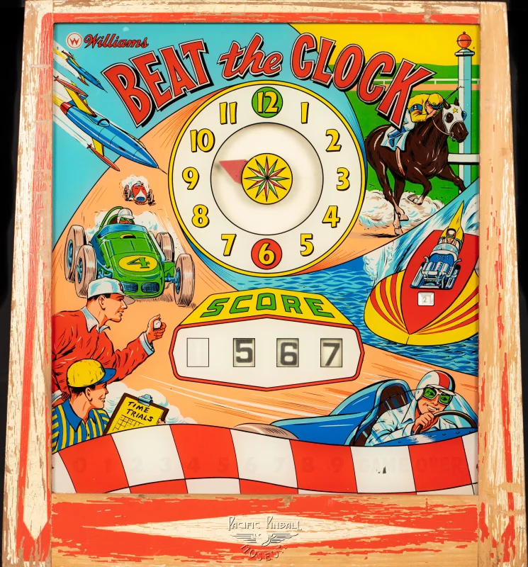 beat-the-clock-1012-bg.jpg pinball machine - Preview image showing playfield artwork and design details