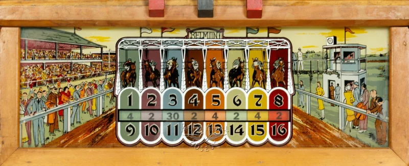 belmont-2962-bg.jpg pinball machine - Preview image showing playfield artwork and design details