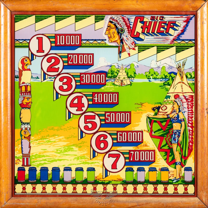 big-chief-1418-bg.jpg pinball machine - Preview image showing playfield artwork and design details