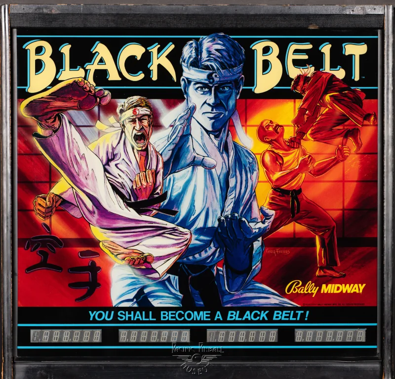 black-belt-783-bg.jpg pinball machine - Preview image showing playfield artwork and design details