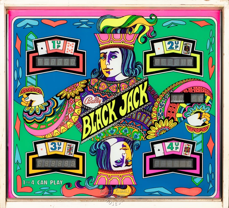 black-jack-782-bg.jpg pinball machine - Preview image showing playfield artwork and design details