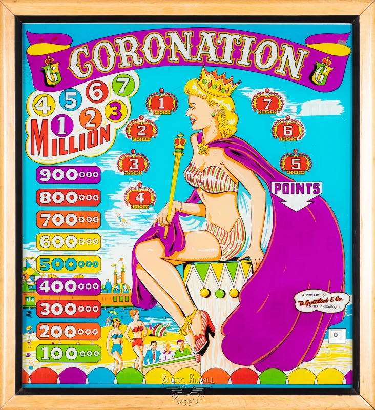 coronation-64-bg.jpg pinball machine - Preview image showing playfield artwork and design details