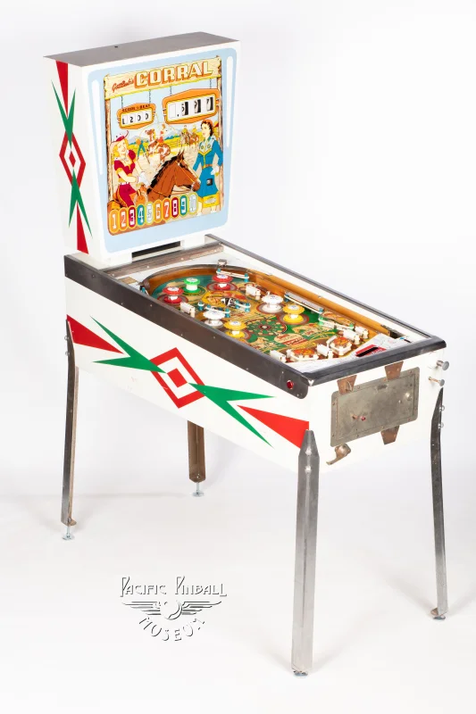corral-1231-34.jpg pinball machine - Preview image showing playfield artwork and design details