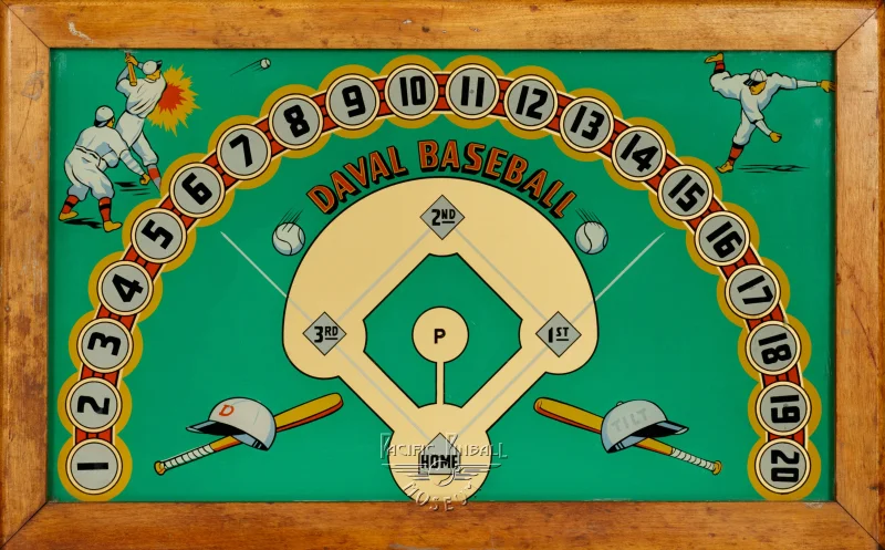 daval-baseball-3151-bg.jpg pinball machine - Preview image showing playfield artwork and design details