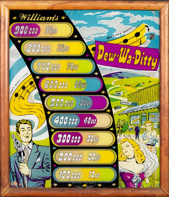 dew-wa-ditty-1541-bg.jpg pinball machine - Preview image showing playfield artwork and design details