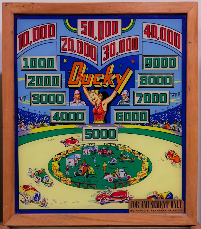 ducky-4558-bg.jpg pinball machine - Preview image showing playfield artwork and design details