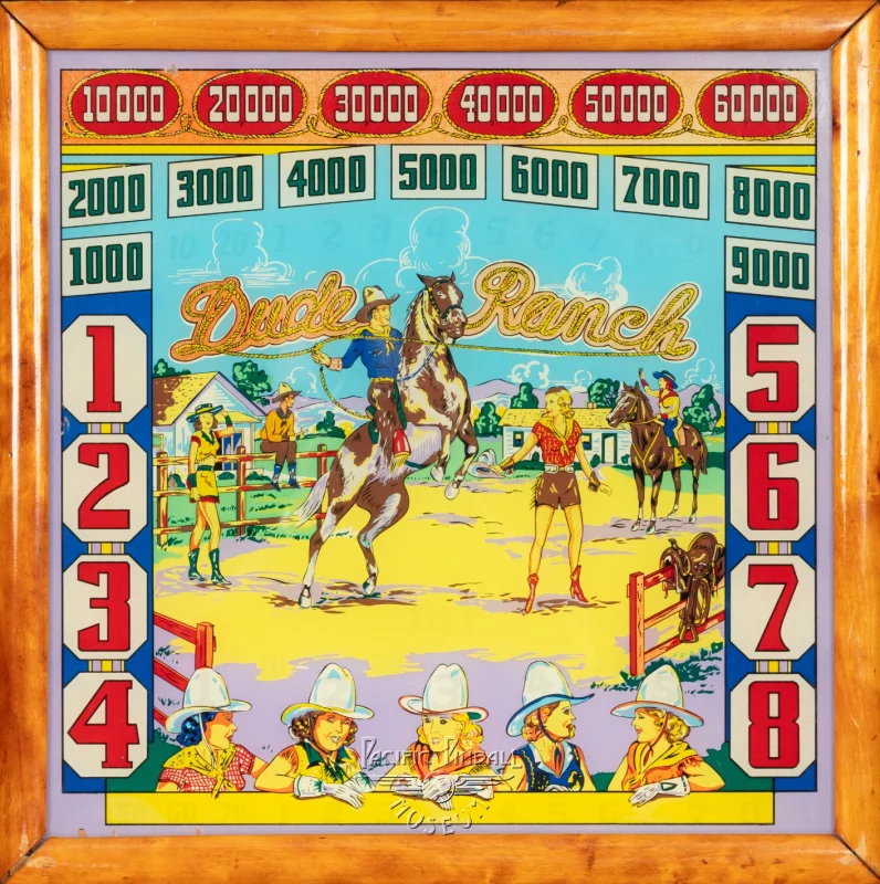 dude-ranch-1829-bg.jpg pinball machine - Preview image showing playfield artwork and design details