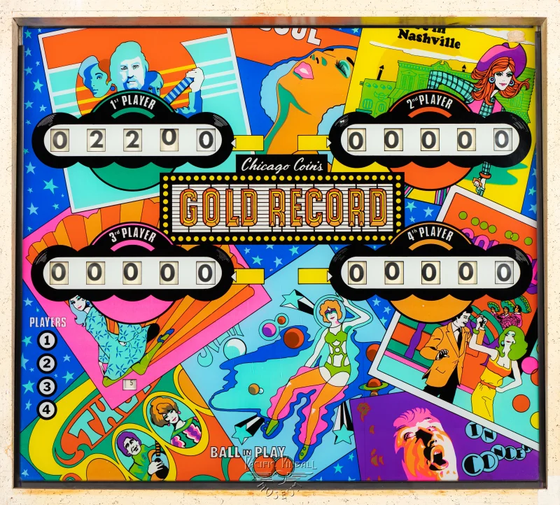 gold-record-1070-bg.jpg pinball machine - Preview image showing playfield artwork and design details