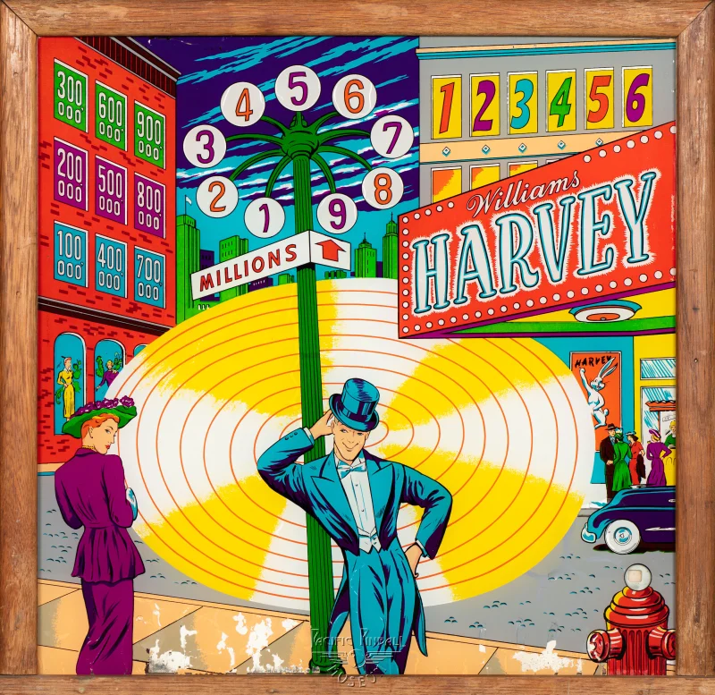 harvey-1407-bg.jpg pinball machine - Preview image showing playfield artwork and design details