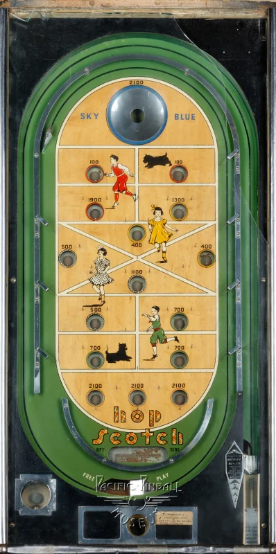 hop-scotch-3045-pf.jpg pinball machine - Preview image showing playfield artwork and design details