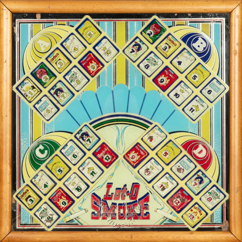 lot-o-smoke-1922-bg.jpg pinball machine - Preview image showing playfield artwork and design details