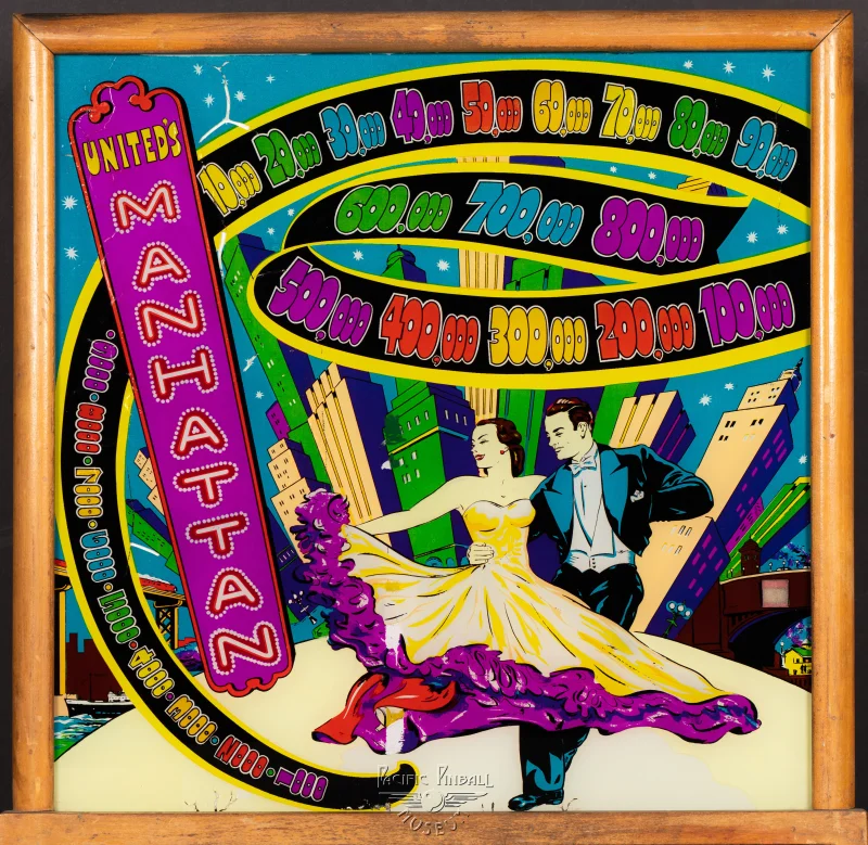 manhattan-1342-bg.jpg pinball machine - Preview image showing playfield artwork and design details