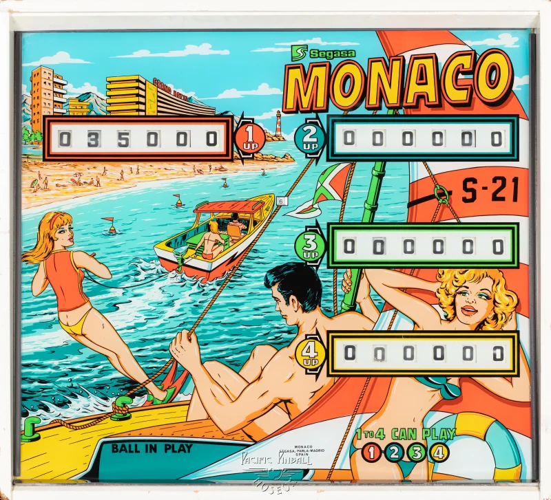 monaco-811-bg.jpg pinball machine - Preview image showing playfield artwork and design details
