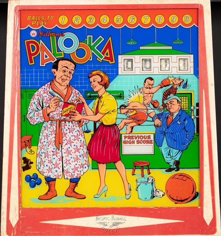 palooka-985-bg.jpg pinball machine - Preview image showing playfield artwork and design details