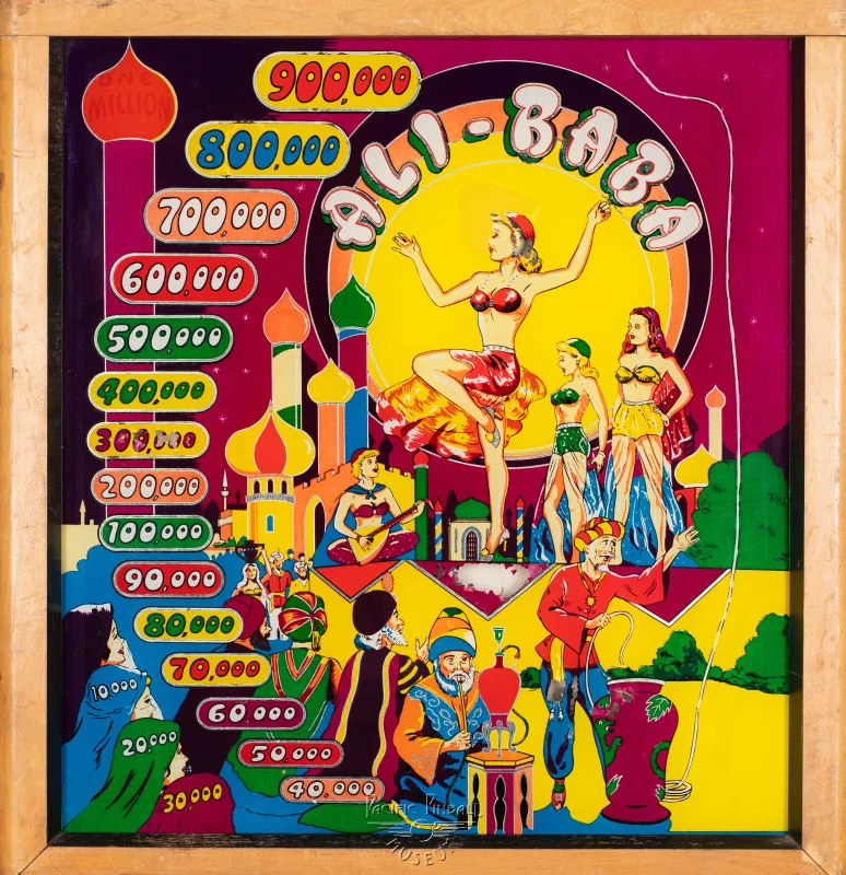 ppm-ali-baba-200-bg-print.jpg pinball machine - Preview image showing playfield artwork and design details