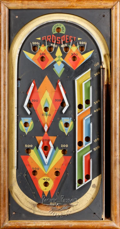 prospect-2922-pf.jpg pinball machine - Preview image showing playfield artwork and design details