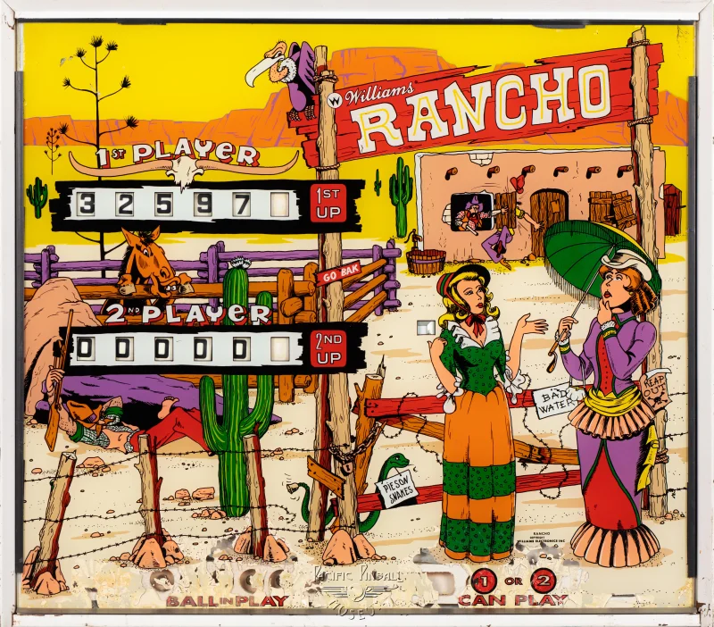 rancho-670-bg.jpg pinball machine - Preview image showing playfield artwork and design details