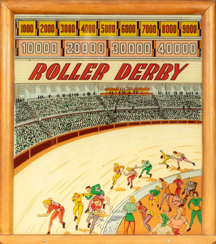 roller-derby-2112-bg.jpg pinball machine - Preview image showing playfield artwork and design details