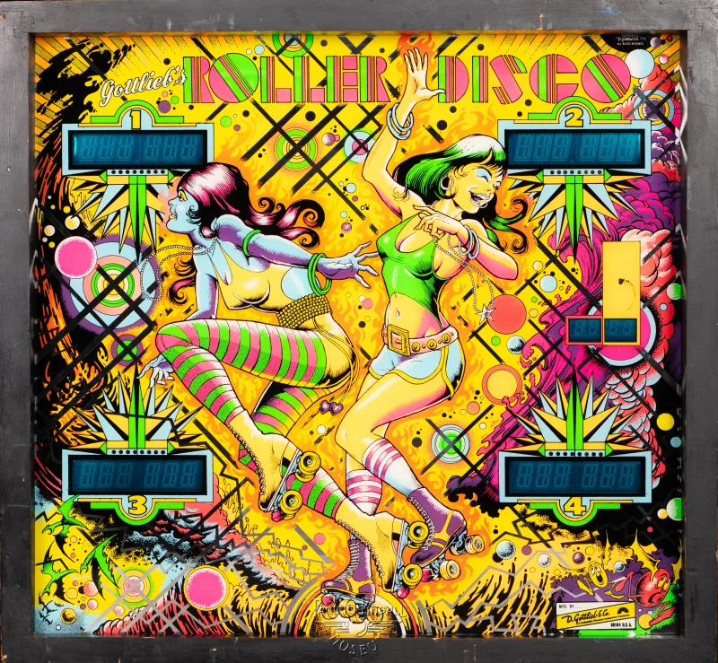 roller-disco-474-bg.jpg pinball machine - Preview image showing playfield artwork and design details