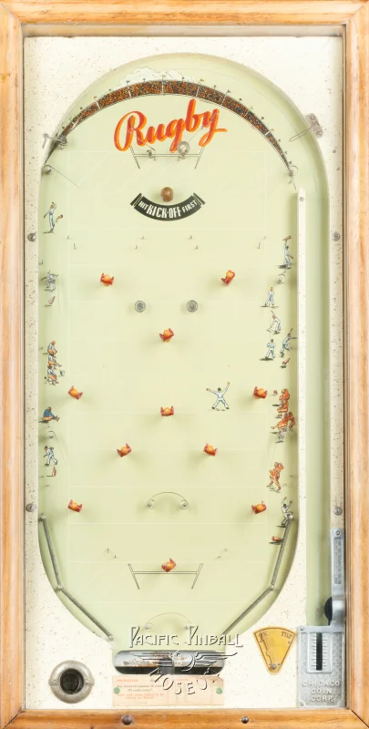 rugby-2873-pf.jpg pinball machine - Preview image showing playfield artwork and design details