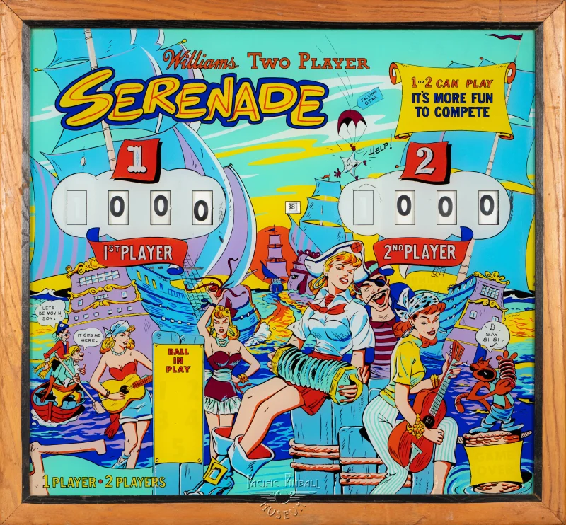 serenade-1646-bg.jpg pinball machine - Preview image showing playfield artwork and design details