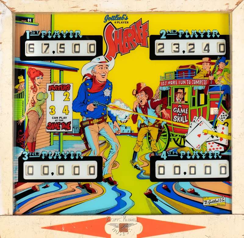 sheriff-1017-bg.jpg pinball machine - Preview image showing playfield artwork and design details