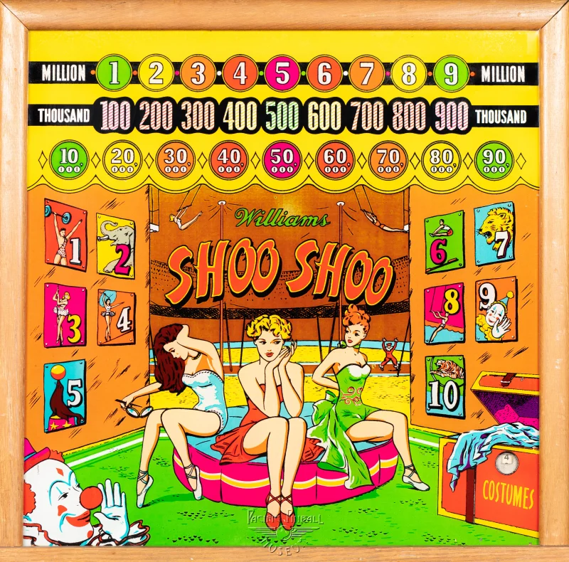 shoo-shoo-1524-bg.jpg pinball machine - Preview image showing playfield artwork and design details