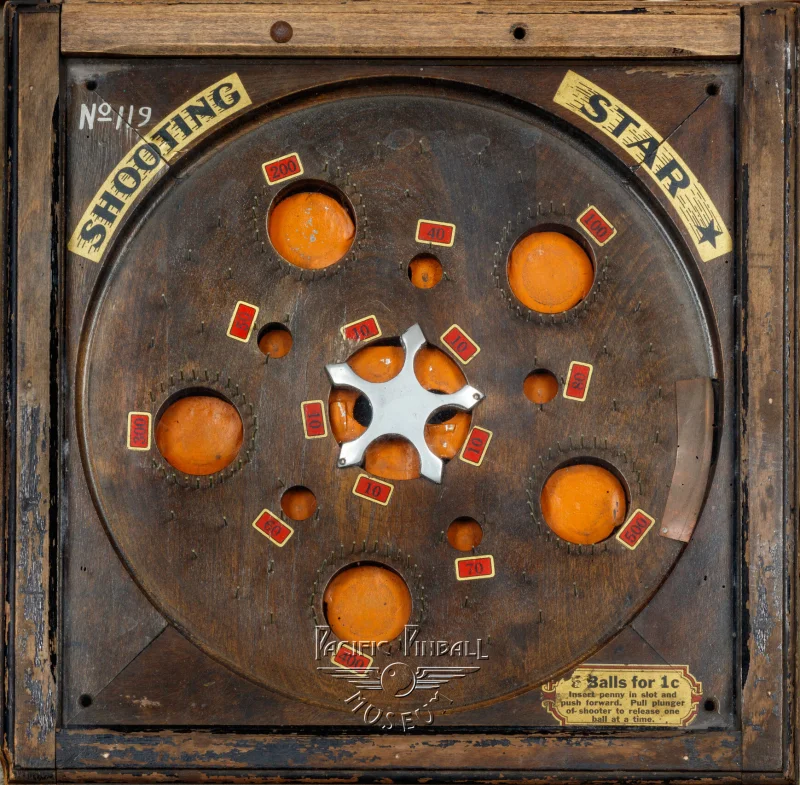shooting-star-3367-pf.jpg pinball machine - Preview image showing playfield artwork and design details