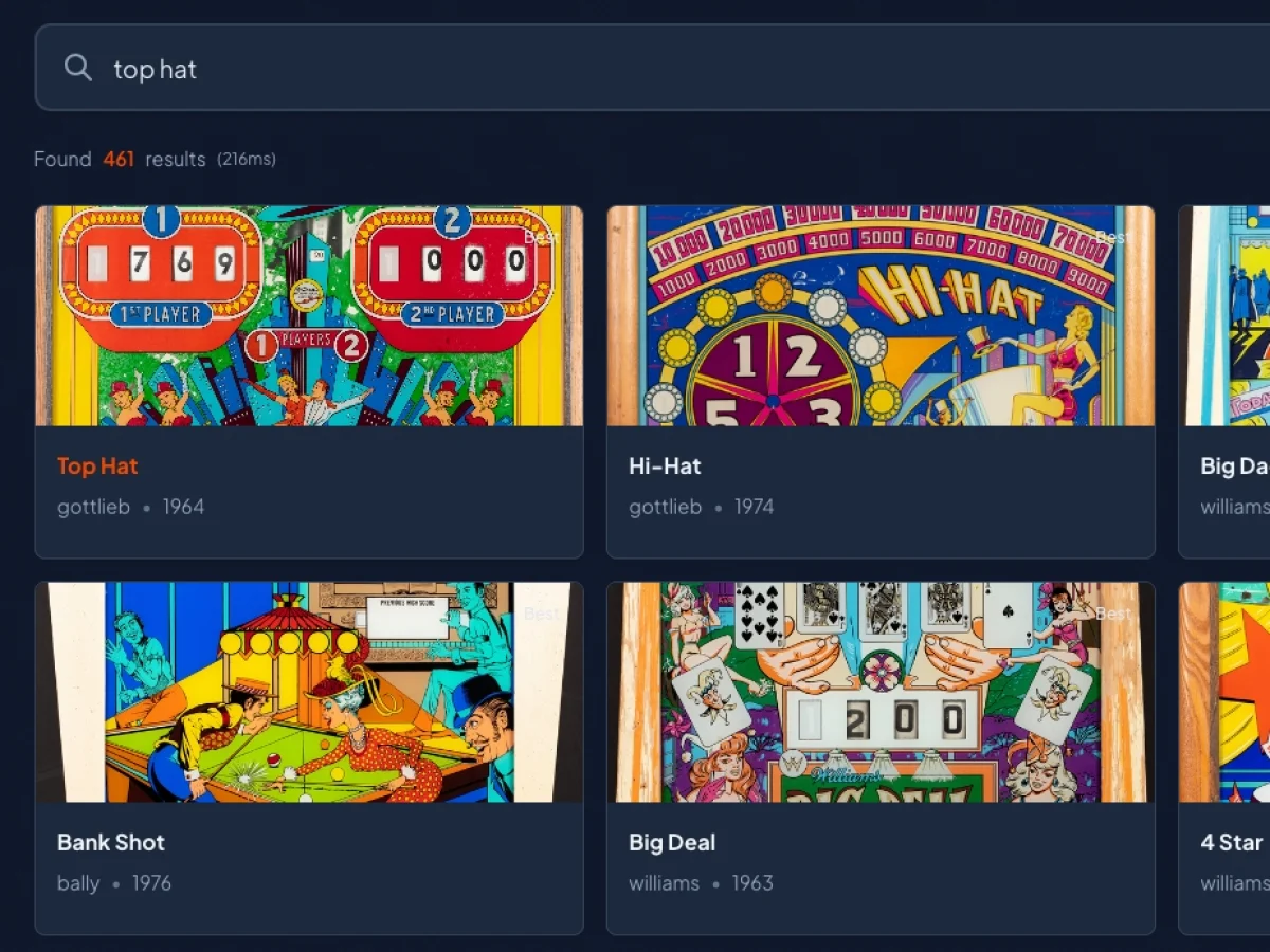 Real-time member search interface showing instant image results
