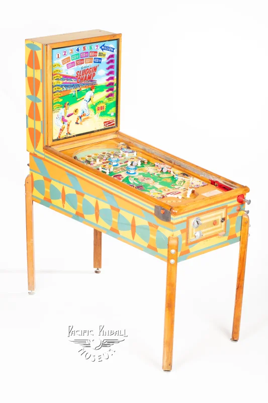 sluggin-champ-1231-34.jpg pinball machine - Preview image showing playfield artwork and design details