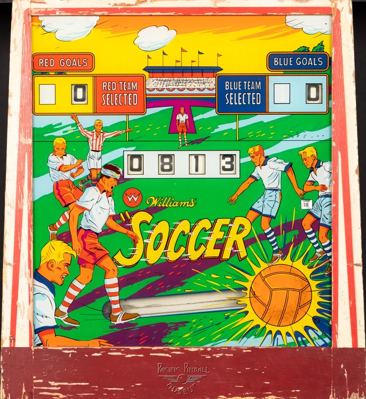 soccer-983-bg.jpg pinball machine - Preview image showing playfield artwork and design details