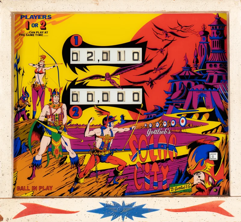 solar-city-630-bg.jpg pinball machine - Preview image showing playfield artwork and design details