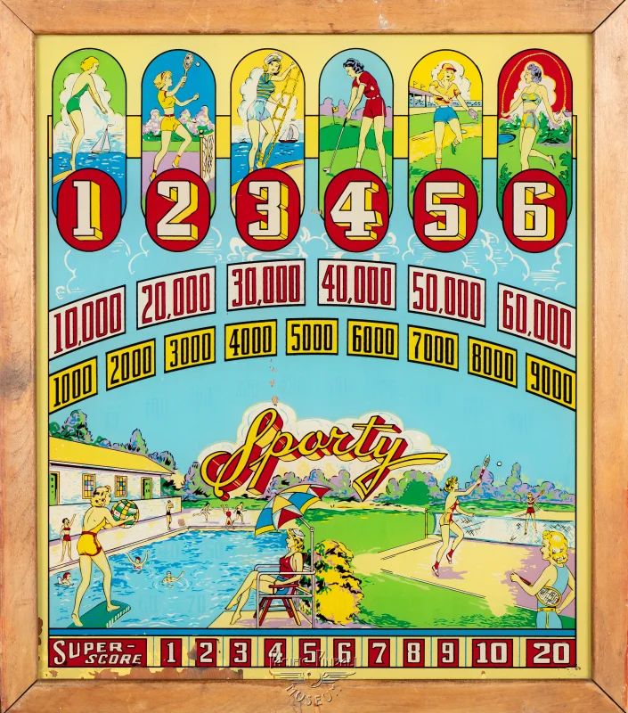 sporty-1281-bg.jpg pinball machine - Preview image showing playfield artwork and design details