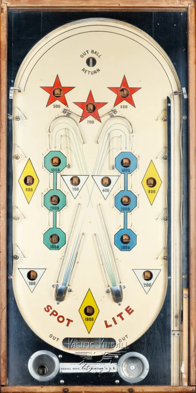 spot-lite-2951-pf.jpg pinball machine - Preview image showing playfield artwork and design details