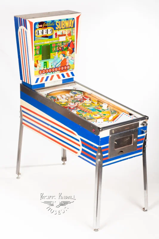 subway-160-34.jpg pinball machine - Preview image showing playfield artwork and design details