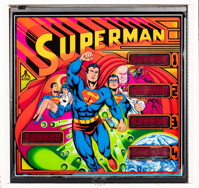 superman-757-bg.jpg pinball machine - Preview image showing playfield artwork and design details