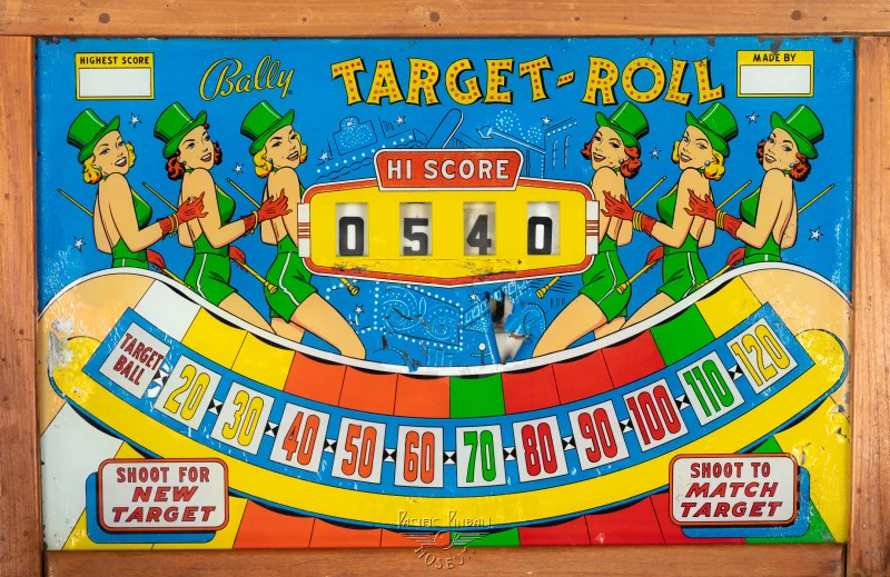 target-roll-1199-bg.jpg pinball machine - Preview image showing playfield artwork and design details