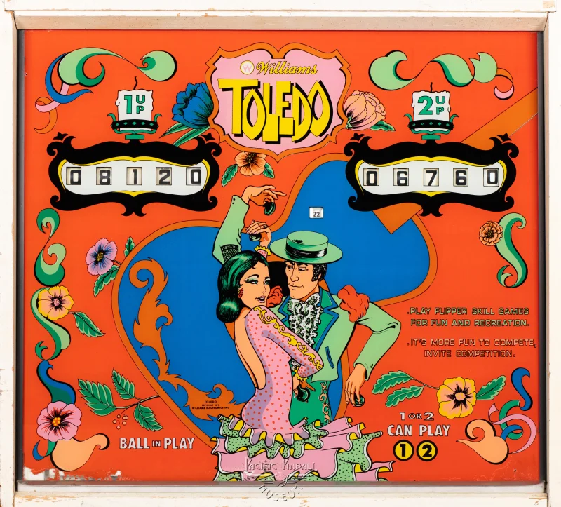 toledo-682-bg.jpg pinball machine - Preview image showing playfield artwork and design details