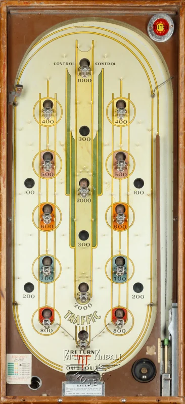 traffic-2989-pf.jpg pinball machine - Preview image showing playfield artwork and design details