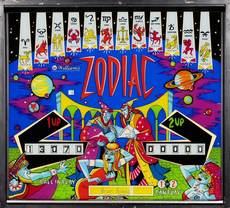 zodiac-1115-bg.jpg pinball machine - Preview image showing playfield artwork and design details